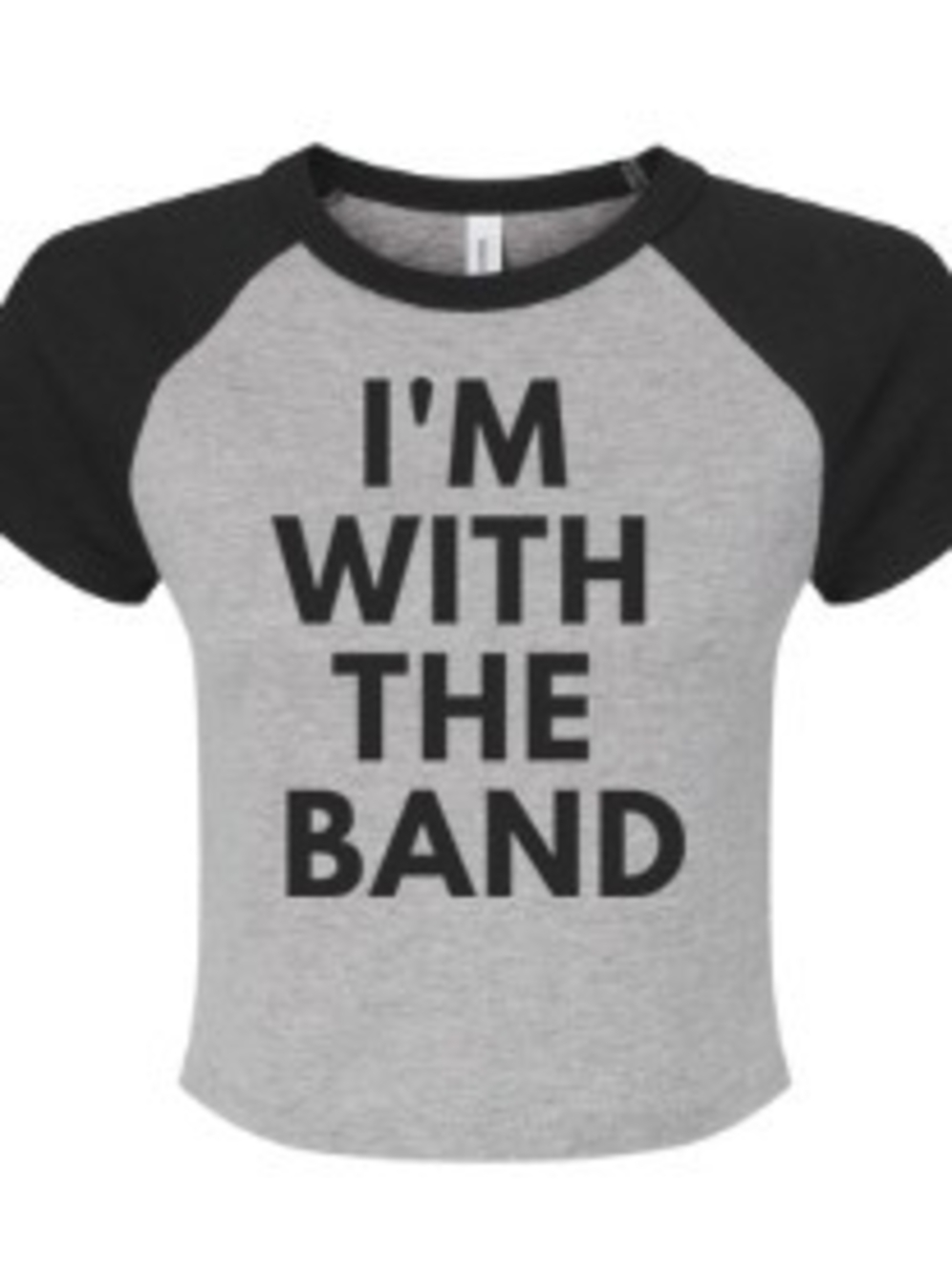 "I'm With The Band" Bella + Canvas Raglan Baby Tee by About The Merch